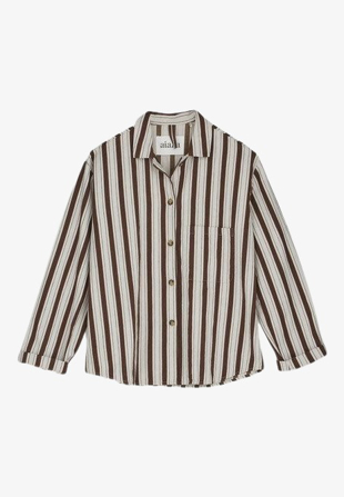 Aiayu - Penelope Shirt Striped Mix Brownie
